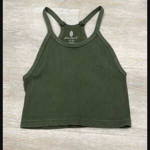 Women's Green free people movement tank